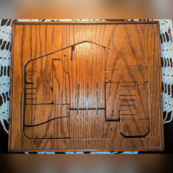 Wooden Manger Scene Wooden Puzzle Box - Picture 1 of 2